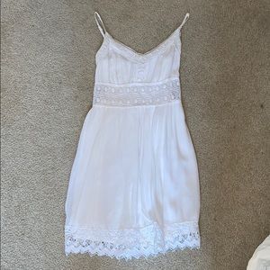 Abercrombie and Fitch White Lace and Pattern Dress